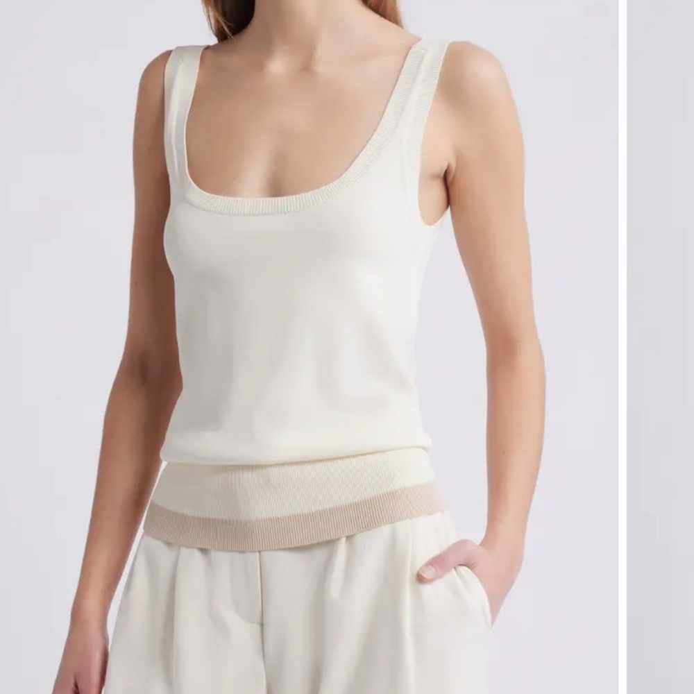 NWT solid&striped nessa tank top